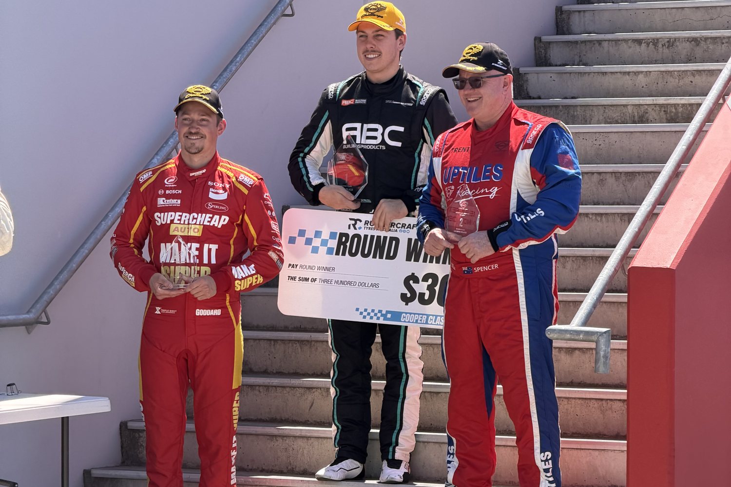 Round 4 Cooper Class podium at Queensland Raceway